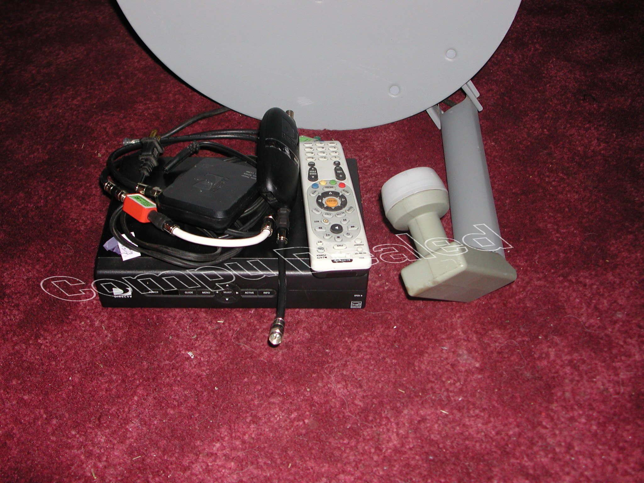 DIRECTV D12100 TV Receiver, Satellite dish, controller, splitter, more items eBay